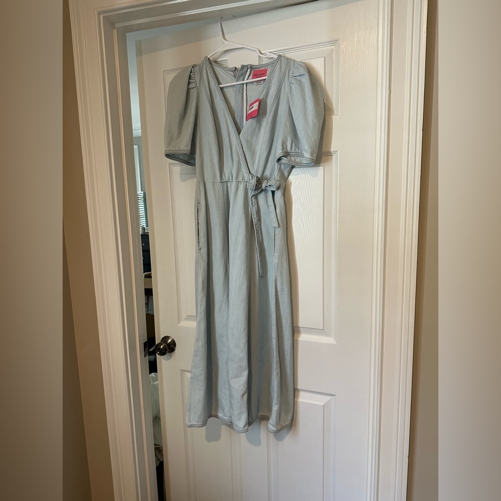 Kate Spade New York Denim Wrap Dress Size 6